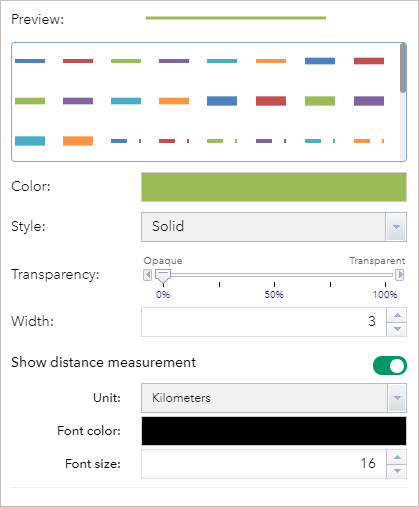 Line symbol editor